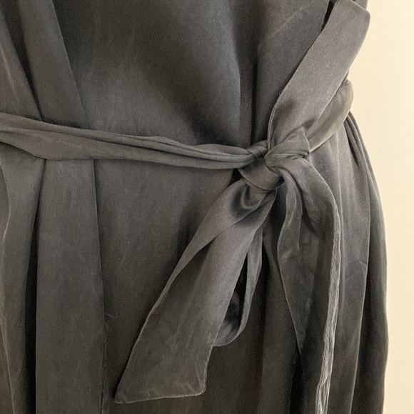 Bruuns Bazaar Silk Dress Black Color Size L - Picture 3 of 11